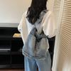 Jeanstasche Damen Tasche Große Kapazität Retro Kontrast Tragetasche Schulter Crossbody Tasche