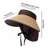 Foldable Beach Hats Detachable Neck Protective UV Sun Hat New Sun Cap