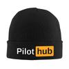 Custom Pilot Hub Bonnet Hats Street Knitting Hat For Unisex Women Winter Warm Aeroplane Aviation Aviator Gift Skullies Beanies Caps