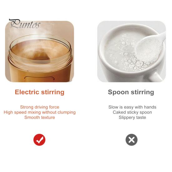 Electric Protein Shaker Bottle Instant Blending Mixer Cup for Protein Shakes Nuts Fruits Self Stirring Shaker Bottle for Fitness Enthusiasts USB