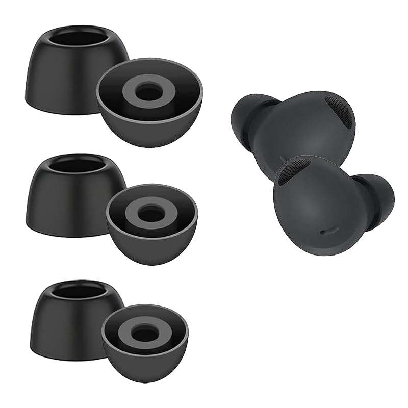 

umvowuxa Samsung Galaxy Buds 2 Silicone replacement ear tips compatible with Pro, S/M/L 6 pairs replacement earphone accessories Durable and