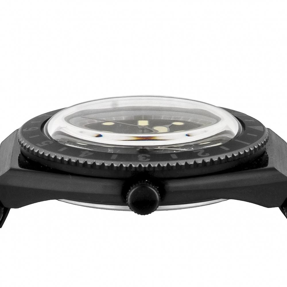 TIMEX Ceas America Q Timex 38 mm Ceas de mână Tw2u61600 Cadran negru Oțel inoxidabil Acril