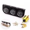 12V Universal 52mm Triple Kit Oil Temp Water Temp Temperature Oil Pressure Sensor Car Meter