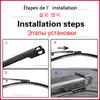 Wiper Front Wiper Blades For LAND ROVER DISCOVERY 2 L318 1998 - 2004 Windshield Windscreen Window Rain Brushes 22"+22"