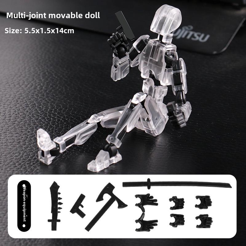 Lucky Doll: 13-Point Articulated 3D Printed Toy, 3rd Gen DIY Stress Relief Figure