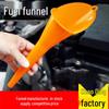 Long Spout Plastic Funnel - Extended Angled Design for Hands-Free Refueling and Food-Grade Filling for Motorcycle and Car.