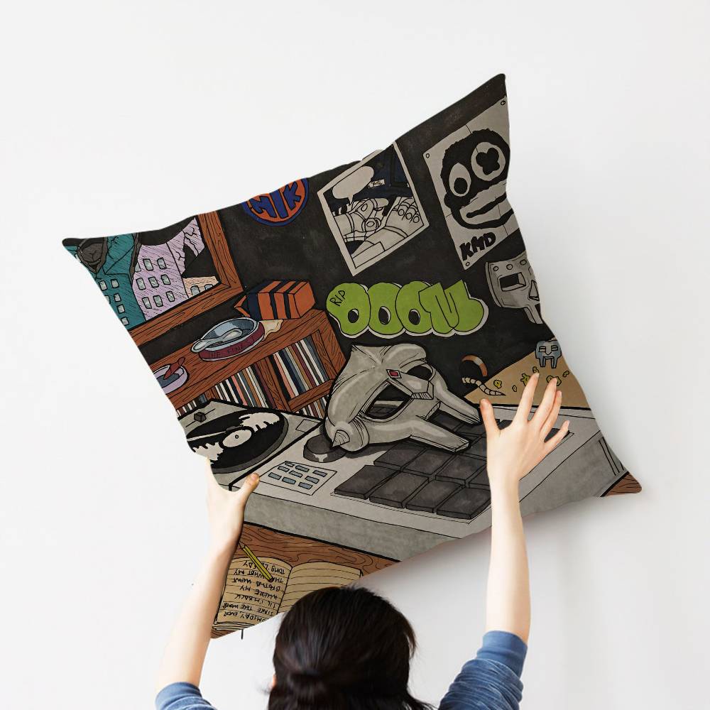 MF D-DOOM Comic Pillow Gift Home Office Decoration Bedroom Sofa Car Cushion Cover case 45x45