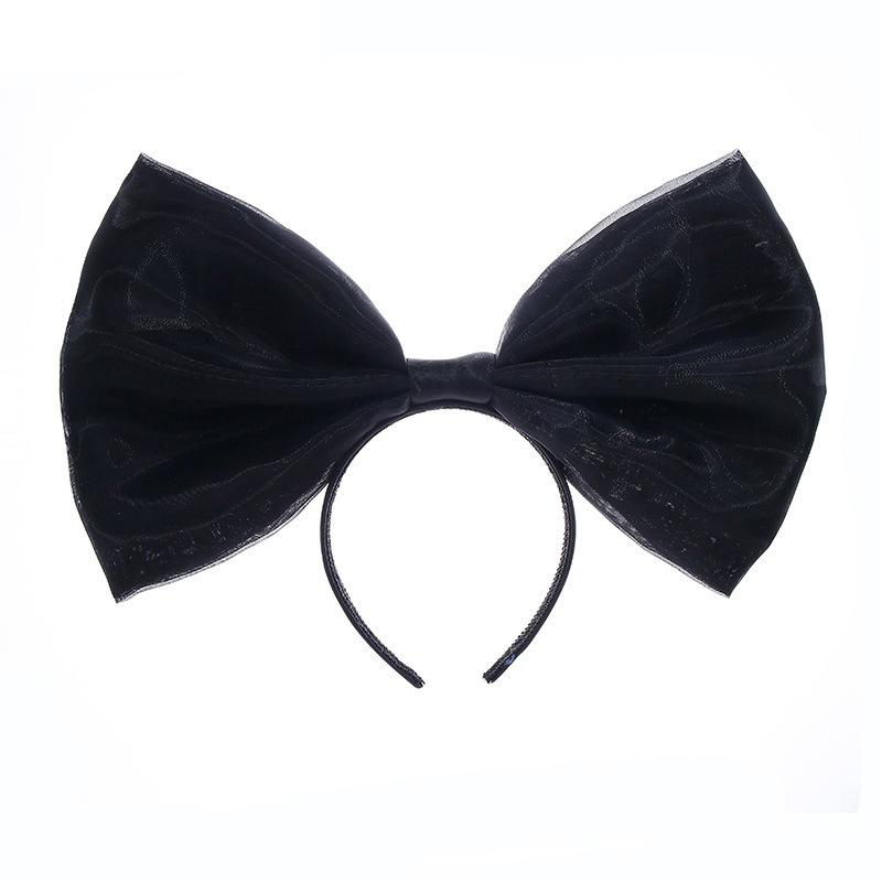 New Fashion Women's Hair Accessories Wide Side Headwear Big Bow Knot Hairband Adult Spring Turban Headband