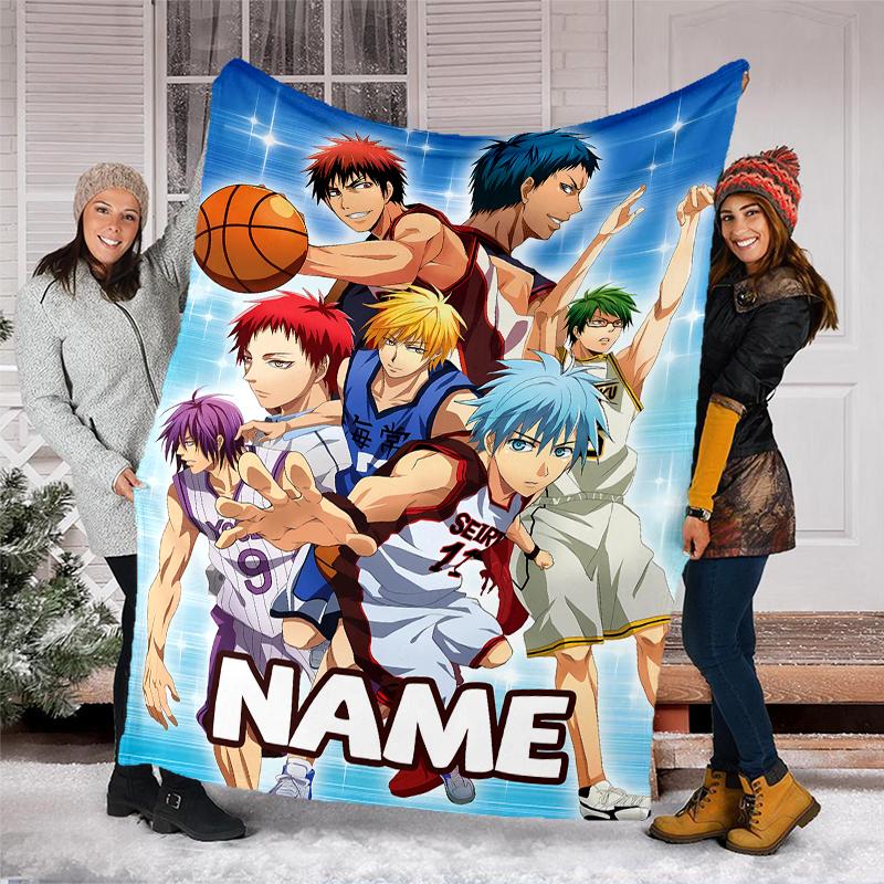 Personalized Custom Name Blanket - Kuroko's Basketball Print Design,Blanket for Sofa,Bed,Travel,Camping - Soft and Warm, Great Gift