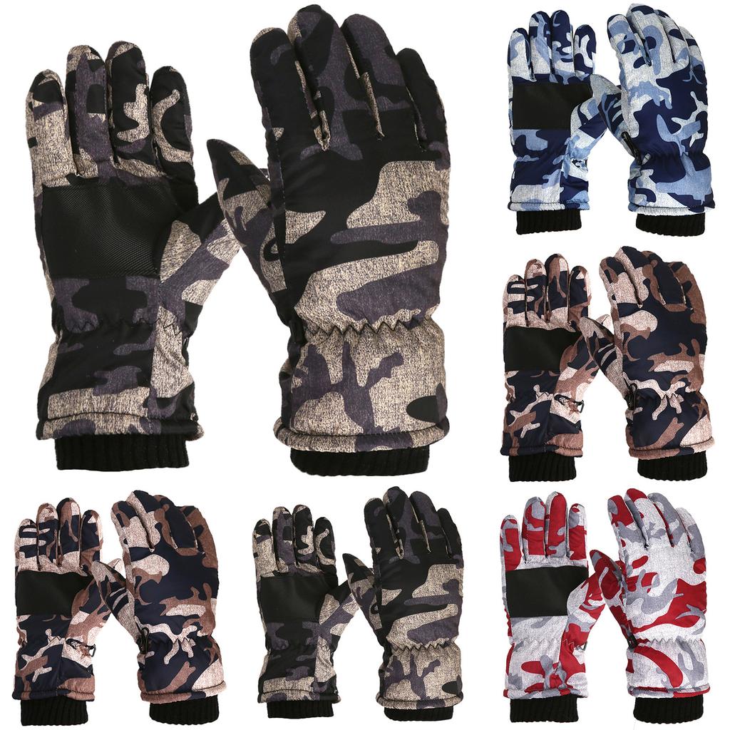 Upgraded Outdoor Children's Ski Gloves Cycling Gloves Winter Mountaineering Warm Gloves Waterproof