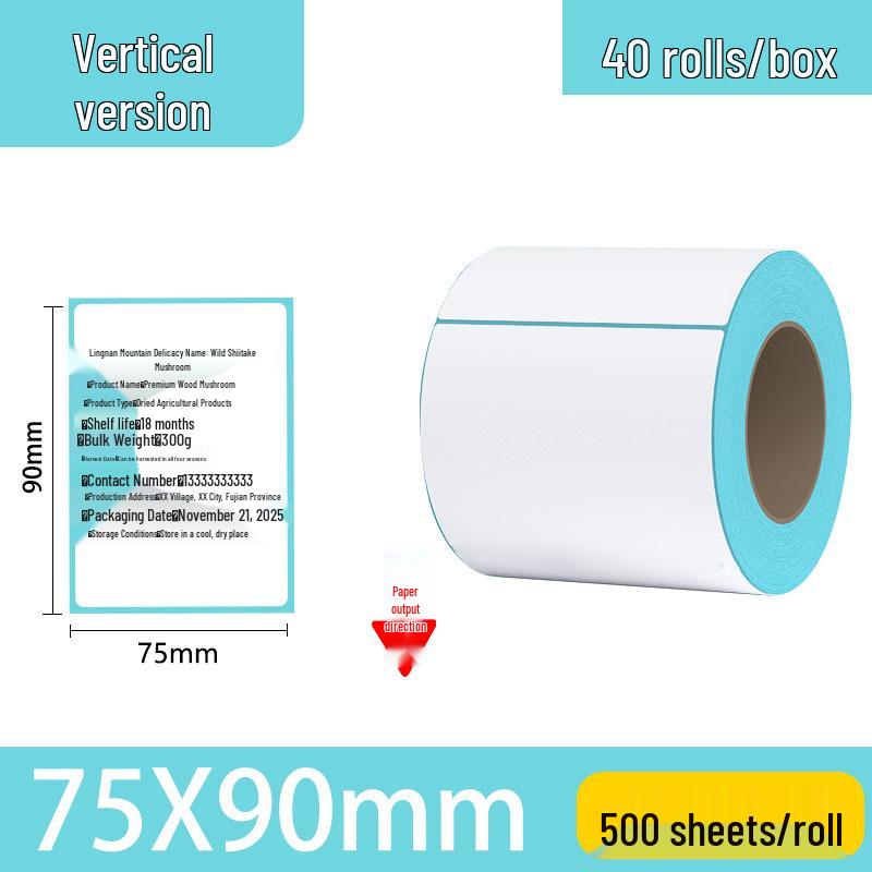 Waterproof Thermal Label Paper for Logistics, Retail, and Hospital Barcode Printing