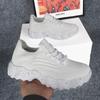 Exclusive for 20252025 large size sports women's shoes breathable fly-woven socks shoes one-pedal lazy shoes