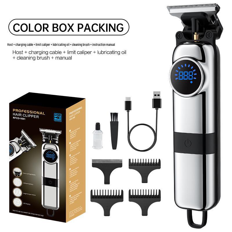 

Многофункциональная электрическая машинка для стрижки волос для бритья, подравнивания и стрижки Magnetic suspension blade, zinc alloy