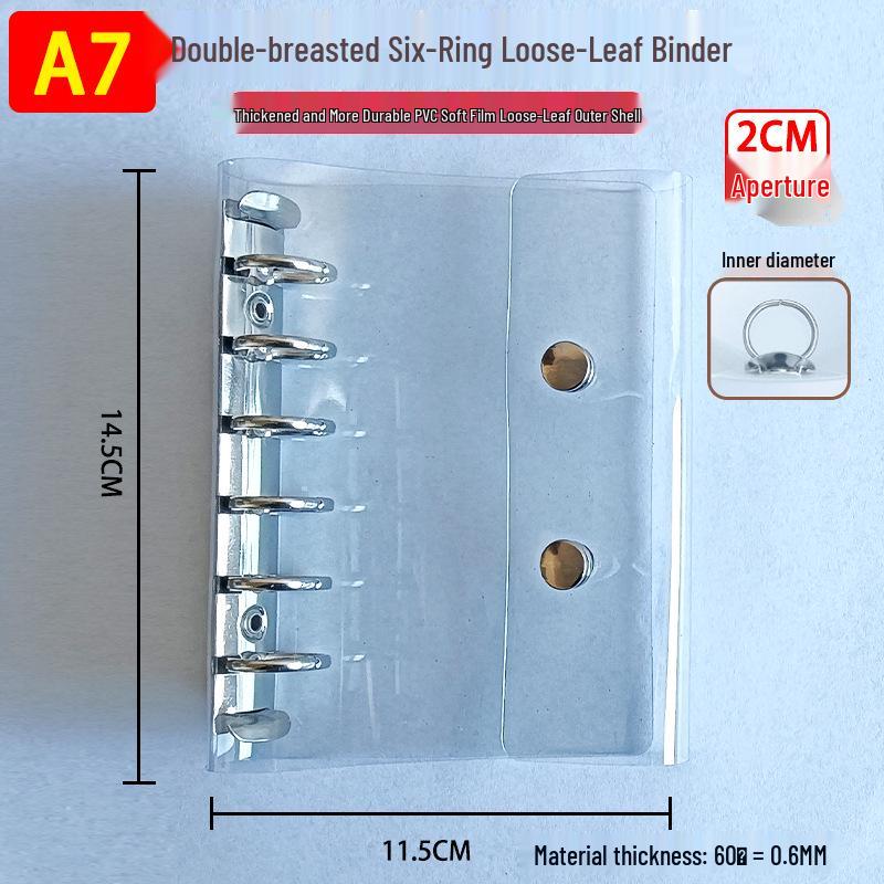 Transparent Laptop Binder Cover with Durable Thickened PVC Pages