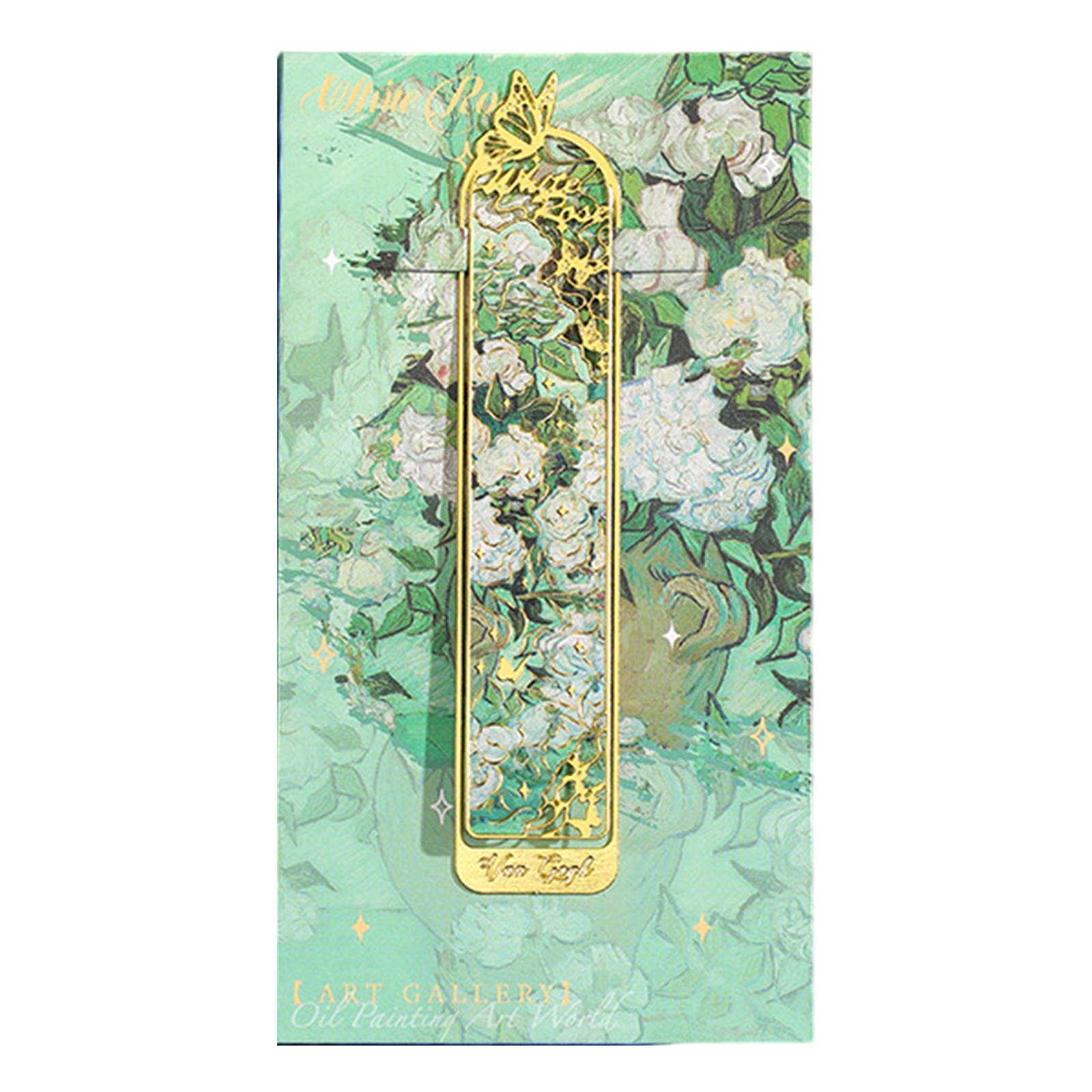 Винтажные художественные закладки, тематические закладки с масляной живописью, полые металлические закладки, разделитель страниц для книголюбов и учителей 4