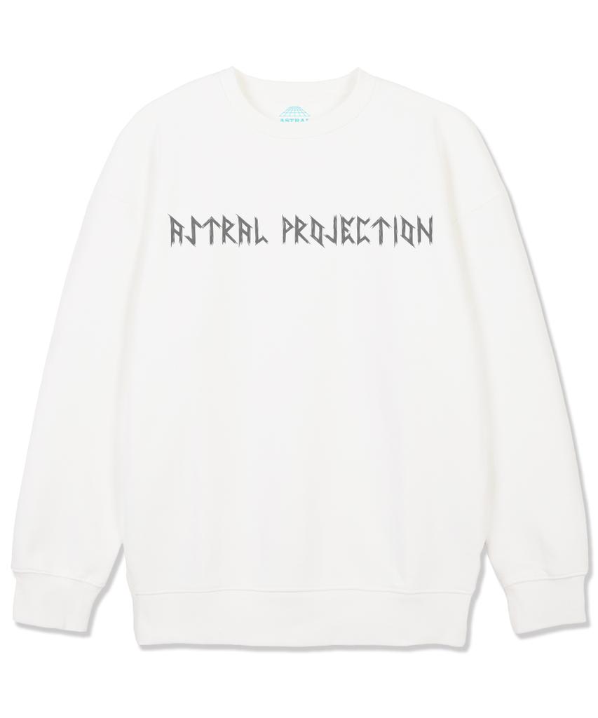 ASTRAL PROJECTION Ancient Monk Loose Fit Sweatshirt_White
