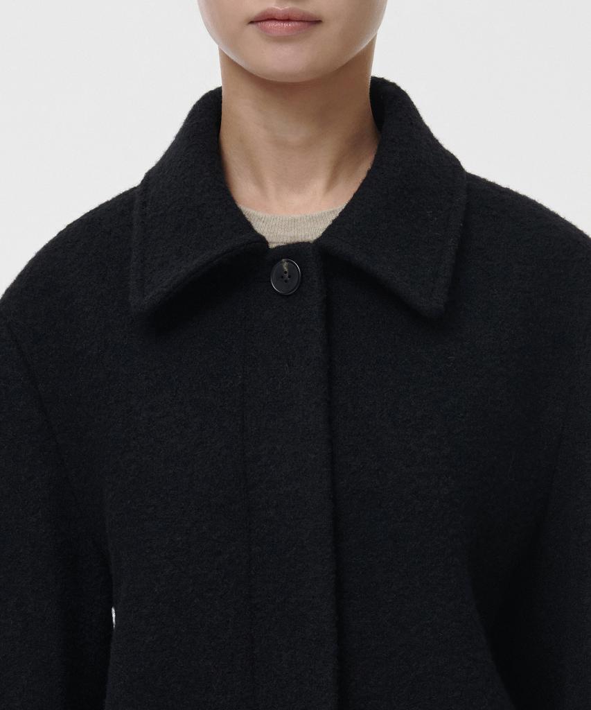 Musinsa Standard Woman Women'S Wool Blend Boucle Short Mac Coat [Black]