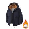 Men's Hooded Cold Resistant Short Jacket Autumn and Winter Outdoor Sports Warm Cotton Jacket Casual and Fashionable Jacket