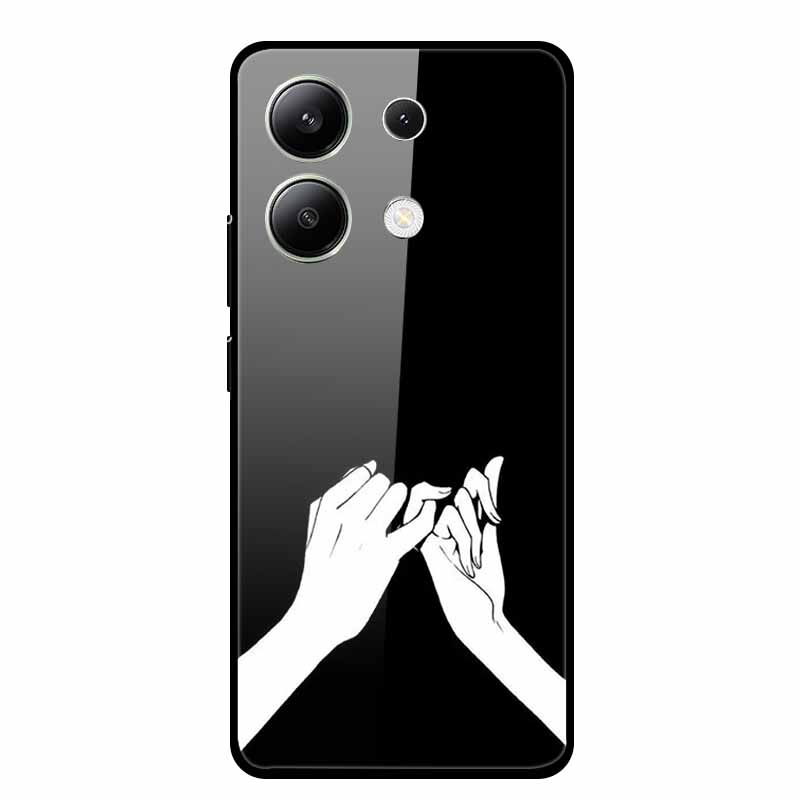 For Xiaomi Redmi Note 13 5G Phone Case Soft Bumper Tempered Glass Hard Back Cover Case For Redmi Note 13 Pro Case Note13 Pro Bag