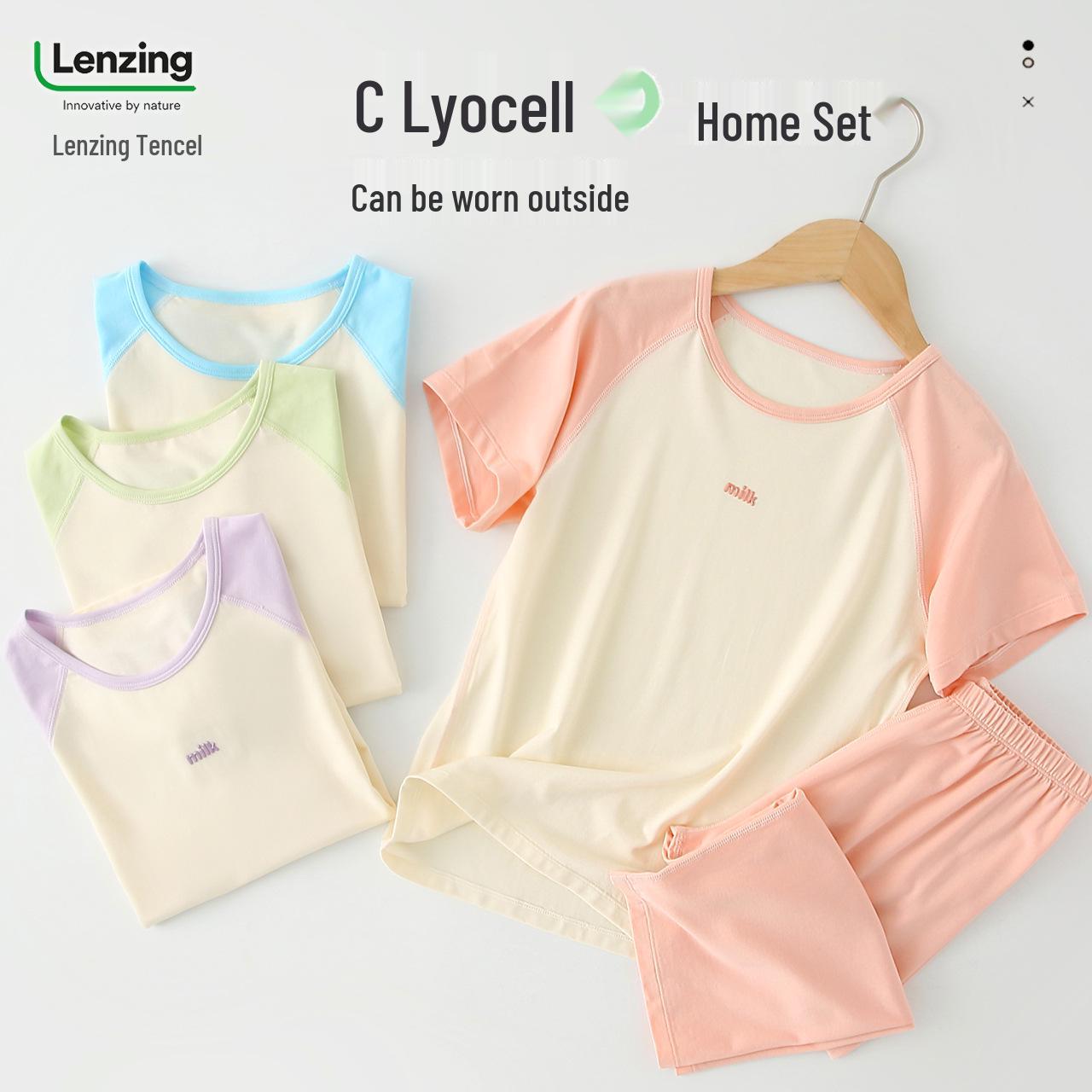 

Детский летний пижамный комплект - футболка с коротким рукавом из лиоцелла и шорты для детей Size 120 (110-120cm, 40-50kg)