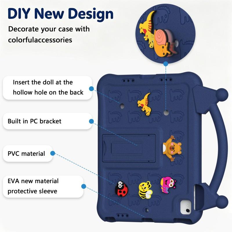 Cartoon Animal Soft TPU Case IPad Air 2 Pro 9.7 Inch With Kickstand Shockproof Full Cover