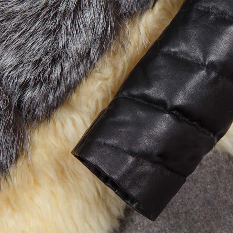2026 Fashion Winter Women Imitation Fox Fur Coat PU Leather Long Sleeve Jacket Keep Warm Outwear Lady