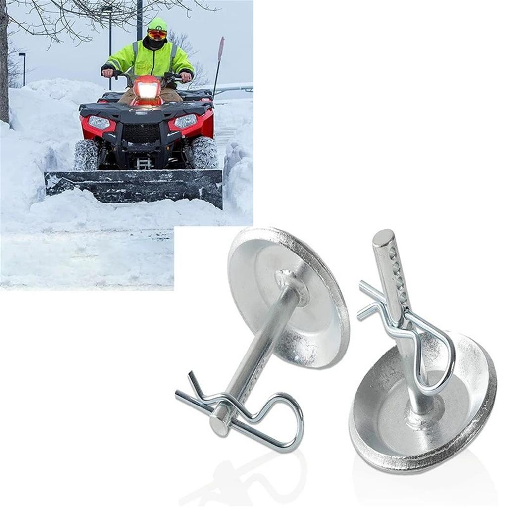 2 Pack Replacement Snow Plow Shoes Replaces Part 2205071 and 2208864 Hardened Steel Snow Plow Non-Slip Base