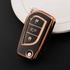 Shell Fob Holder For Toyota Auris Corolla Avensis Verso Yaris Aygo Scion Tc Im Camry Rav4 4Buttons Tpu Key Case Cover Keychain