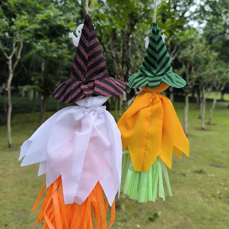 Halloween Ghost Doll Pendant,Halloween Home Haunted House Kindergarten Hanging Decorations Props