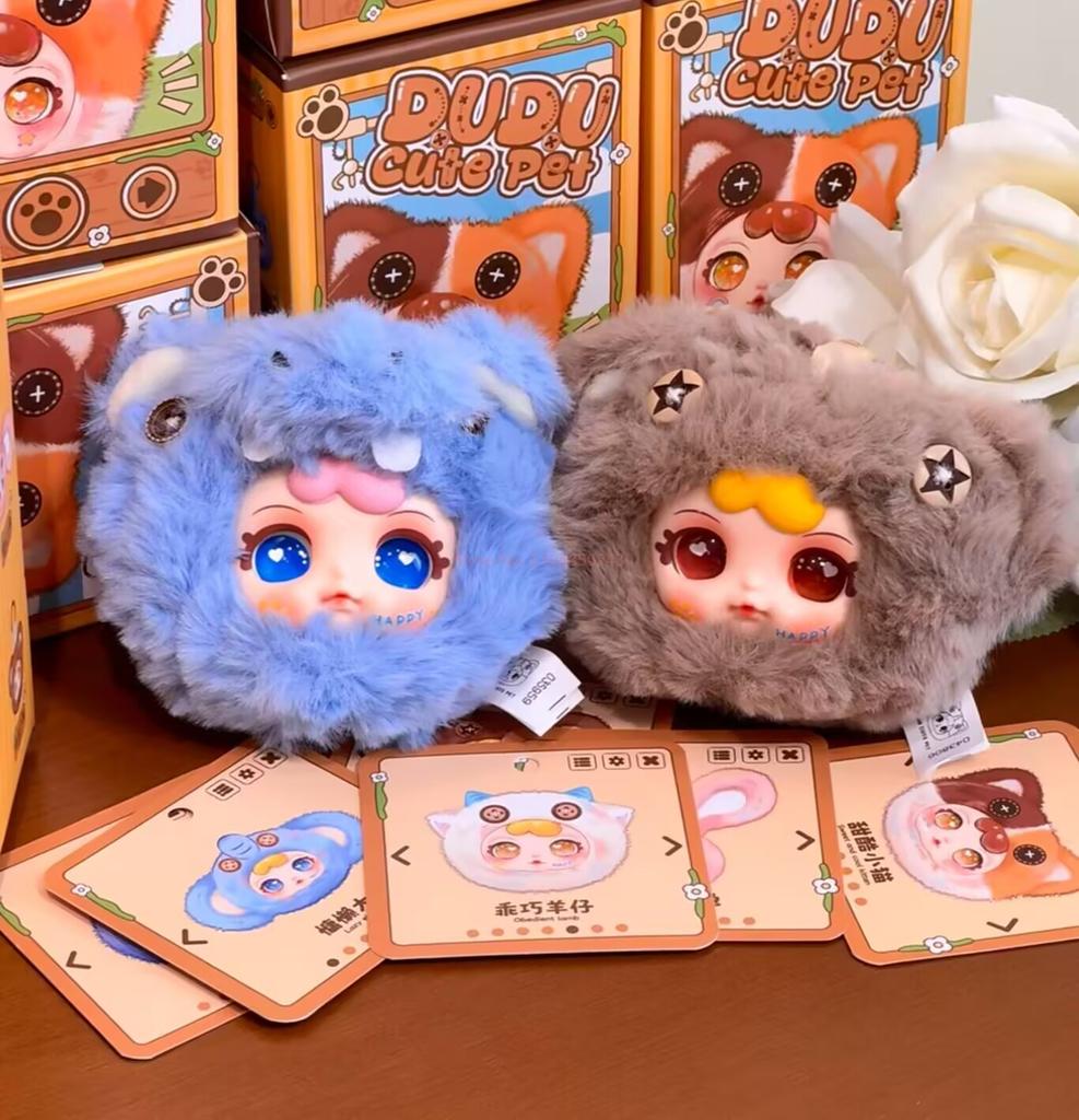 Neue Original Dudu Niedliche Haustier Serie Blind Box Trendige Spielzeuge Kawaii Vinyl Plüsch Anhänger Figuren Dekorative Taschen Geschenke Für Mädchen
