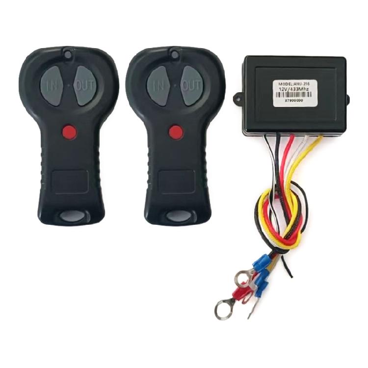 

12V Digital Wireless Winches Remote Control Recovery Kit For SUV Towing Off-Road 1