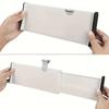 Verstellbarer 4-Zoll-Schubladenteiler, erweiterbar 11,6-43,18 cm - Mehrzweck-ABS-Organizer für jeden Raum