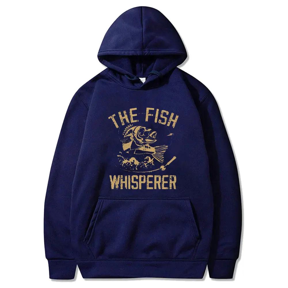 Fishing Lover Hoodie Boys Fishing Mens Vintage Men Clothing Fisherman Gift The Fish Whisperer Fathers Day Hoodies Pullover Tops