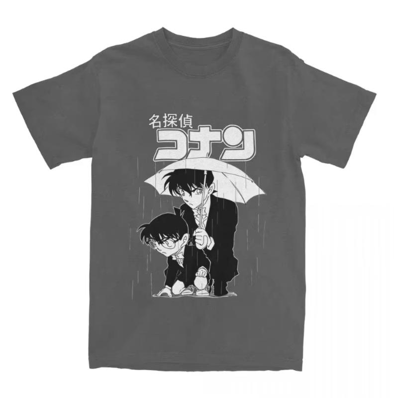 

MINISO Detective Conan Anime T-Shirt Unisex Graphic Gothic Style Women s Clothing Animation Theme Gothic Detective Conan T-Shirt 4XL