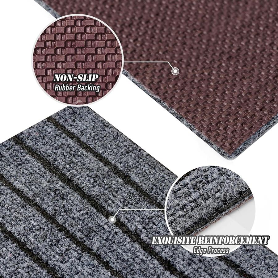 Striped Rubber Carpet Door Mat Kitchen Floor Mat Section Door Mat, Non-slip and Waterproof, Easy To Clean, Free To Cut,