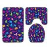 Christmas Bathroom Floor Mat Toilet Three-Piece Set