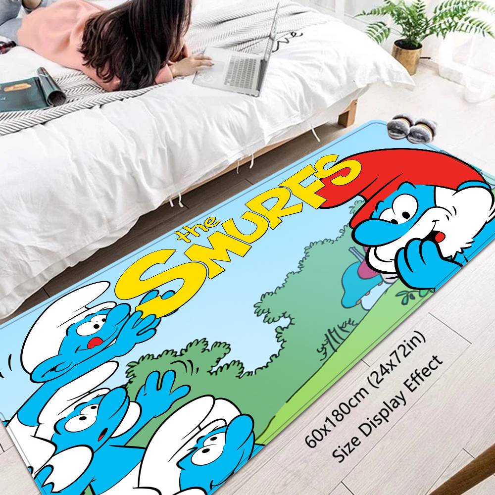 S-Smurfs Cute Floor Carpet Nordic Style Home Doormat Bathroom-Toilet Mats Bedroom Hotel Decor Mat