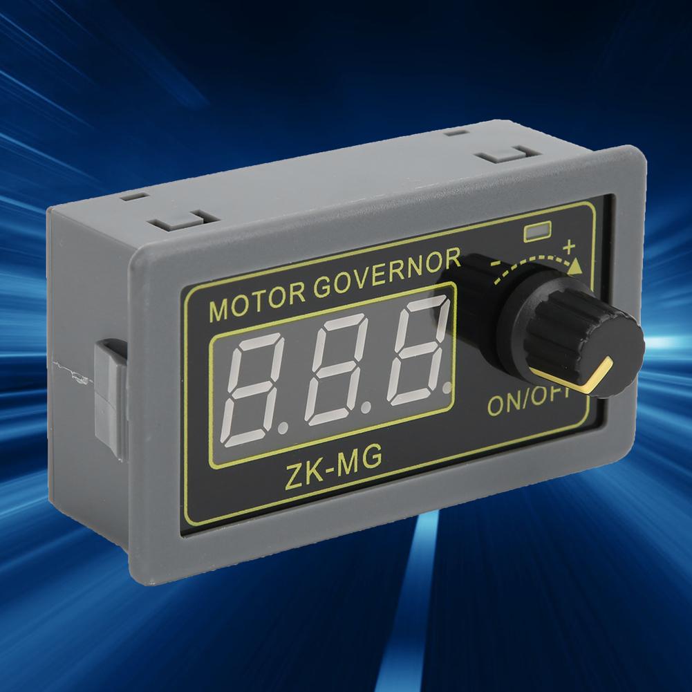 DC Motorstyring PWM Motorhastighetsregulator LED Lysdimmer Digital Skjerm Enkoder 5V 12V 24V