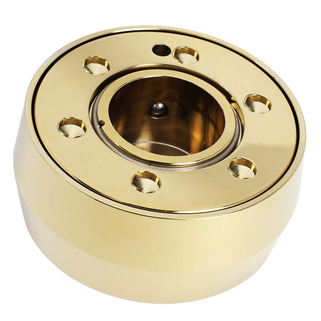 NRG Innovations Ratt Versjon 2 Hurtigkobling Kort Navadapter med Monterings Hurtig Gratis Krom Gull NRG-SRK-201C-GD Bolter, Lås, Spinn,