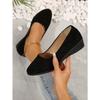 Women's Casual Flat Bean Shoes Autumn New Pointed Soft Sole Outer Wear Shallow Shoes