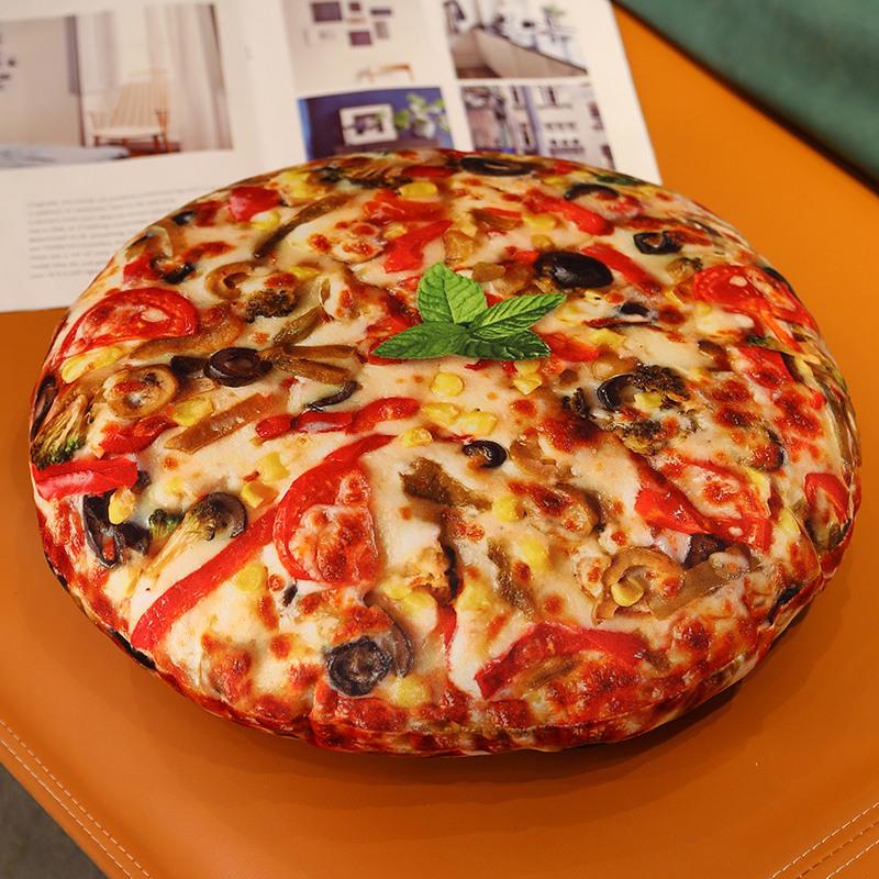 Creative Simulation Food Pizza Throw Pillow Plush Toy Home Sofa Pillow Cushion Doll Activity Gift