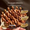 Sandalwood 28-Pin Round Disc Therapeutic Massage Comb for Scalp and Meridians