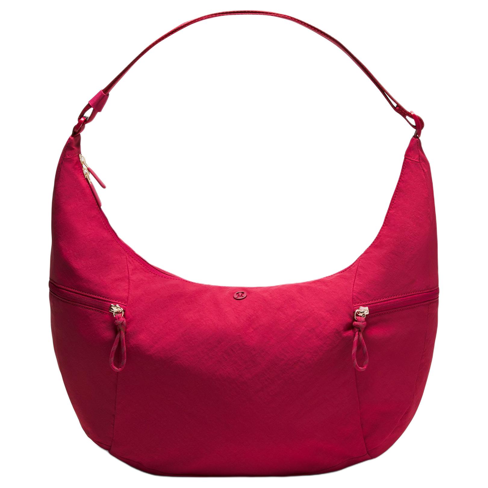 

Lululemon Large Slouchy 13L Brand Logo Fashionable Versatile Nylon And Polyester Blend Tote Bag Unisex tote bag Berry LU9CADS-021363 Berry