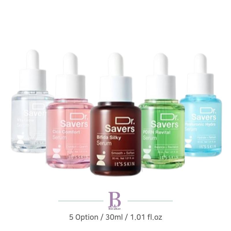 It's skin Dr. Savers Serum 30ml (5 Option) PDRN Revital Serum / Cica Comfort Serum / Hyaluronic Hydro Serum / Vita Glow Serum / Bifida Silky Serum