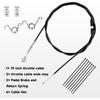 HIAORS 75 Inch Go Kart Throttle Cable Kit Compatible With Predator 212Cc 196Cc VM22 VM24 GX160 GX200 6.5Hp 5.5Hp Engine Manco ASW American Sportworks