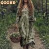 Fashion Autumn Winter Long Sleeve V-Neck Casual Dresses