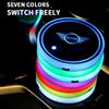 New New Luminous Car Coaster Water Cup Holder Pad Anti-slip Mat Auto Accessories For MINI Cooper F56 F55