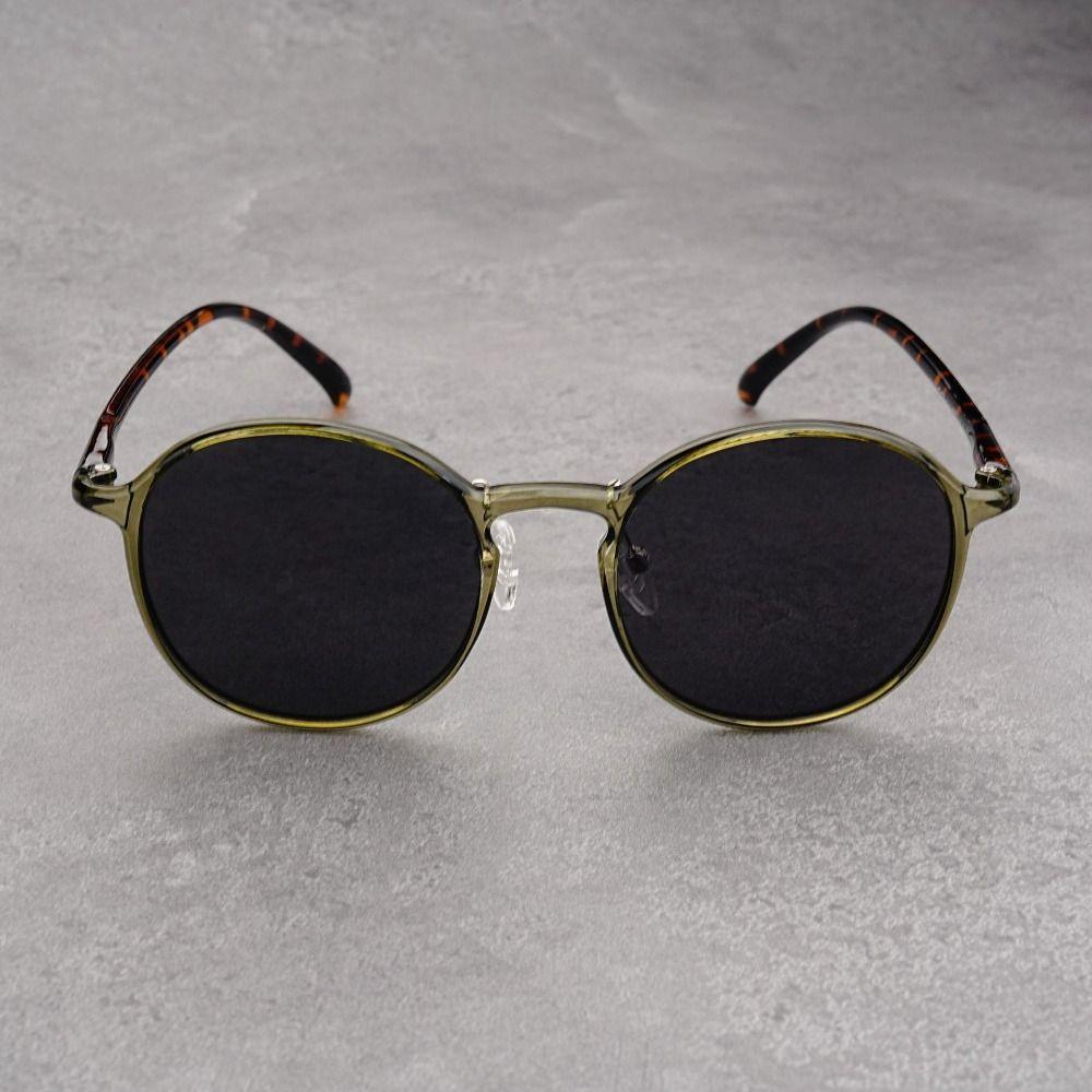 Round Frame UV Resistant Glasses Classic Driving Sunglasses Lightweight Casual Eyewear  Travel