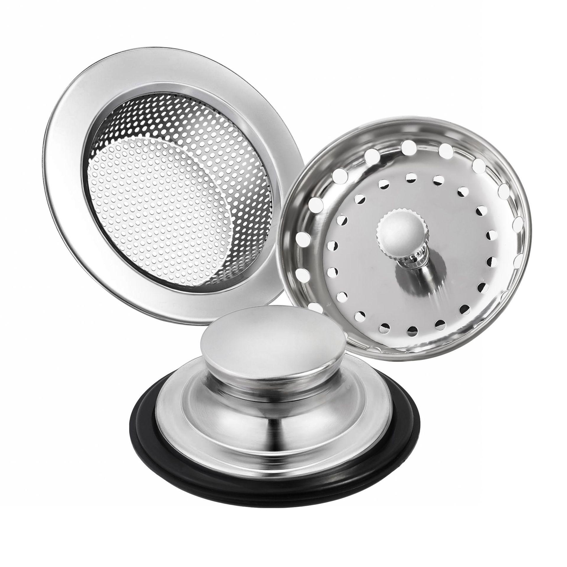

3Pcs Sink Drain Strainer Clog Prevention Drain Basket Multifunctional Kitchen Sink Filter Home Improvement Drain Cover