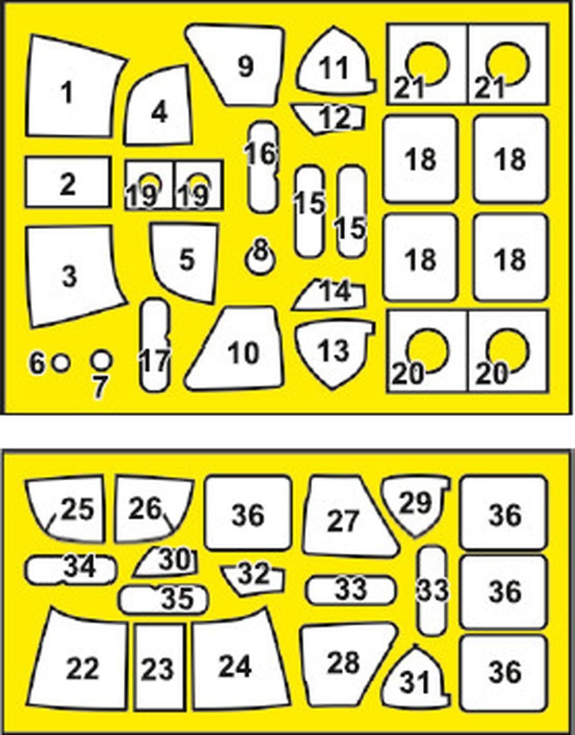 

Прозрачная маска для покраски Sikorsky Aircraft Black Hawk, маскировочная пломба для пластиковых моделей CPUA48096 Prop! 1/48 UH-60A/MH-60L Двусторонний (для ИКМ)